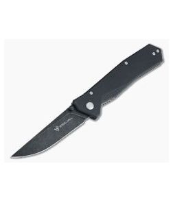 Steel Will Daitengu Liner Lock Black StoneWash D2 Black G10 Folder F11-09 - SW-F11-09 1