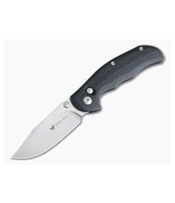 Steel Will Tasso Mini Ant-Lock Black G10 Satin M390 Folder F12M-02 - SW-F12M-02 1
