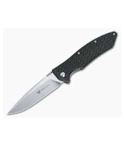 Steel Will Resident D2 Black Aluminum Liner Lock Folder F15-51 - SW-F15-51 1