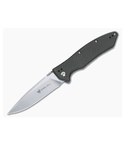 Steel Will Resident D2 Carbon Fiber Titanium Frame Lock Folder F15-91 - SW-F15-91 1