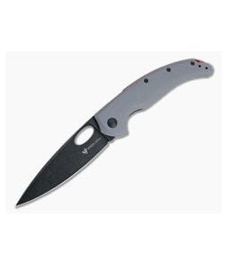 Steel Will Sedge Black Stonewashed D2 Gray G10 Liner Lock Folding Knife F19-20 - SW-F19-20 1