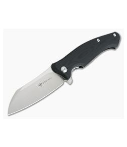 Steel Will Nutcracker Satin N690Co Black G10 Flipper F24-10 - SW-F24-10 1