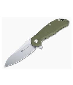 Steel Will Modus M390 Flipper OD Green G10 F25-32 - SW-F25-32 1