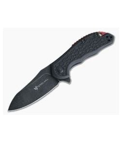 Steel Will Modus Mini Black Stonewashed D2 Flipper Black FRN F25M-18 - SW-F25M-18 1