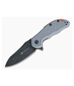 Steel Will Modus Mini Black Stonewashed D2 Flipper Gray FRN F25M-19 - SW-F25M-19 1