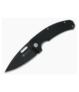 Steel Will Piercer Rumici Liner Lock Black Stonewash D2 Black G10 Folder F40-09 - SW-F40-09 1