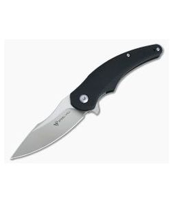 Steel Will Arcturus Mini Flipper Satin D2 Black G10 F55M-01 - SW-F55M-01 1