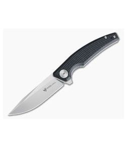 Steel Will Shaula Satin D2 Black G10 Liner Lock Flipper F61-10 - SW-F61-10 1
