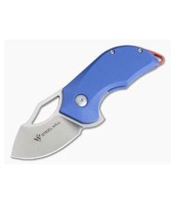 Steel Will Kobold Satin D2 Blue G10 EDC Flipper F66-14 - SW-F66-14 1