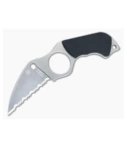 Spyderco Swick 5 Large Wharncliffe Serrated LC200N Fixed Blade Neck Knife FB14S5 - SP-FB14S5 1