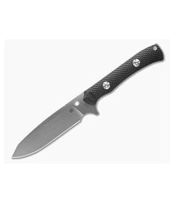 Spyderco Skoli Fixed Blade Black G10 Stonewash - SP-FB53GP 1