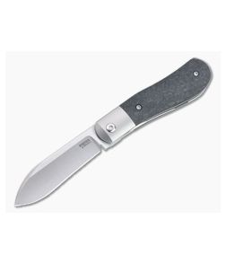 Pena Knives X Series Front Flipper Dogleg Jack Bolstered Marbled Carbon Fiber - PK-FFDJ-MCF 1