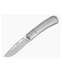 Pena Knives X Series Front Flipper Trapper Bolstered Jigged Titanium - PK-FFT-JT 1