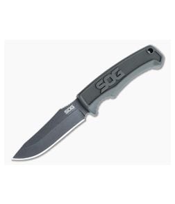 SOG Field Knife Limited OD Green Handle Black Stonewash Stainless Fixed Blade Knife FK1003-CP - SOG-FK1003-CP 1