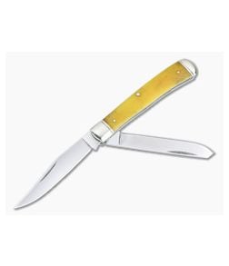 Cold Steel Traditional Trapper Smooth Yellow Bone Slip Joint Folder - CS-FL-TRPR-Y 1