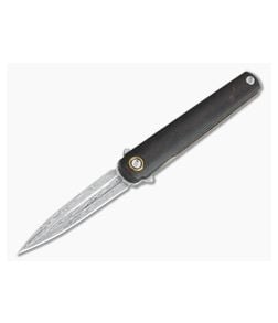 MKM Zieba Flame Limited Dagger Bifrost Damasteel Space Coral Carbon Fiber Frame Lock Flipper FL02-D - MKM-FL02-D 1