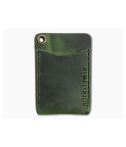 Hitch & Timber Flat Jack EverGreen Leather Minimalist Wallet - HT-FLATJACK-EG 1
