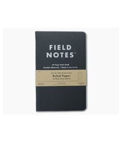 Field Notes Pitch Black Large Notebook Ruled Paper 2-Pack FN-36 - FN-36 1