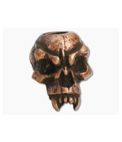 Schmuckatelli Fang Skull Bead Roman Copper Oxidized Pewter - ST-FRCO 1