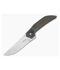 Reate Future Integral Knife M390 Carbon Fiber Bronze Titanium V4 - RK-FUTURE-V4 1