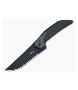 Reate Future Integral Knife Black PVD M390 & Titanium Carbon Fiber Inlay - RK-FUTURE-V6 1
