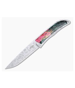 Mcusta Platinum Label Slim Line San Mai VG10 Red Wood Fixed Blade FWD-R-01 - MC-FWD-R-01 1