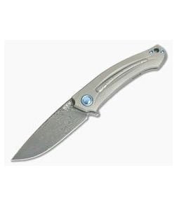 MKM Mikita Burnley Arvenis Vinland Damasteel Inlaid Titanium Frame Lock Flipper FX01-D - MKM-FX01-D 1