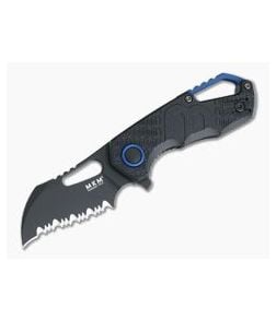 MKM Isonzo Flipper Hawkbill Black Serrated N690Co Black FRN FX03-1PBK - MKM-FX03-1PBK 1