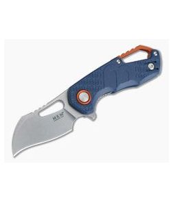 MKM Isonzo Flipper Hawkbill Stonewashed Plain N690Co Blue FRN FX03-1PBL - MKM-FX03-1PBL 1
