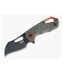 MKM Isonzo Flipper Hawkbill Black Plain N690Co Green FRN FX03-1PGO - MKM-FX03-1PGO 1