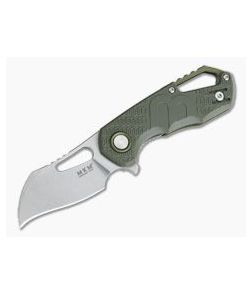 MKM Isonzo Flipper Hawkbill Stonewashed Plain N690Co Green FRN FX03-1PGR - MKM-FX03-1PGR 1