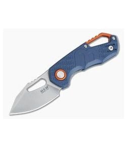 MKM Isonzo Clip Point Stonewashed Plain N690Co Blue FRN FX03-3PBL - MKM-FX03-3PBL 1