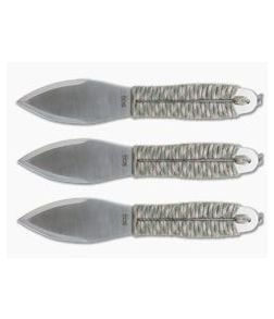 SOG Fling Throwing Knives - Set of 3 Paracord Wrapped Fixed Blade Knives FX41N-CP - SOG-FX41N-CP 1