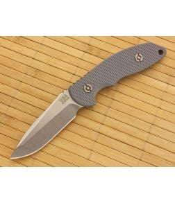 Hinderer Knives FXM 3.5 Fixed Spanto Gray G10 - HK-FXM-004 1