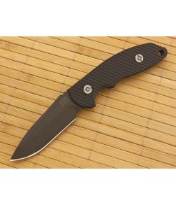 Hinderer Knives FXM 3.5 Fixed DLC Spanto Black G10 - HK-FXM-009 1