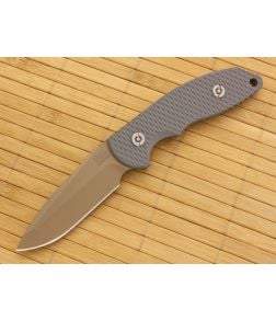 Hinderer Knives FXM 3.5 Fixed DLC Spanto Gray G10 - HK-FXM-011 1