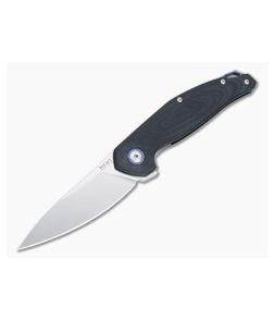 MKM Anso Goccia Satin M390 3D Black G10 Liner Lock Flipper GC-GBK - MKM-GC-GBK 1