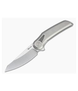 Reate Knives Gents #9 Flipper Satin M390 Light Bead Blasted Titanium Folder - RK-GENTS9-LB 1