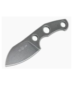 GiantMouse GMF1-P Stonewashed Black PVD N690Co EDC Fixed Blade - GM-K-GMF1-P 1