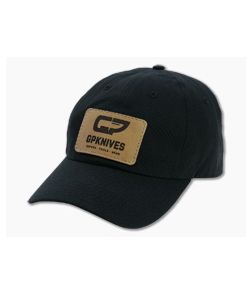 GPKnives Leather Patch Hat Black Ball Cap - AC-GP-HAT 1