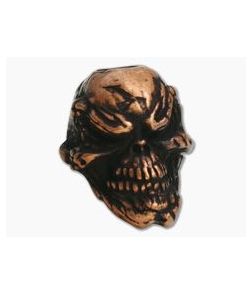 Schmuckatelli Grins Skull Bead Roman Copper Ox Pewter - ST-GRCO 1