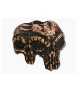 Schmuckatelli Gemini Twins Skull Bead Copper Oxidized Pewter - ST-GTRCO 1