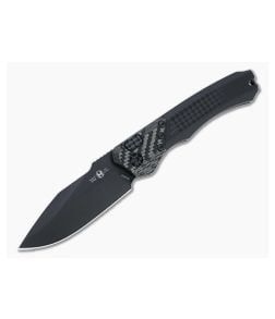 Heretic Knives Wraith Auto Tactical S/E Black Elmax Bolstered Integral Black Automatic Knife H000-4A-T - HRT-H000-4A-T 1