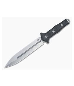 Heretic Knives Nephilim Dagger Stonewashed Elmax Carbon Fiber Fixed Blade H003-2A-CF - HRT-H003-2A-CF 1