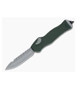 Heretic Knives Hydra Drop Point Battleworn S35VN Green Single Action OTF Automatic H007-5A-GRN - HRT-H007-5A-GRN 1