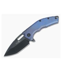Heretic Medusa Manual Blue Titanium MagnaCut - HRT-H009-6A-TIBLU 1
