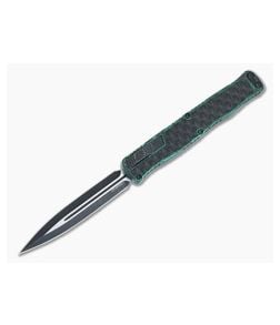 Heretic Cleric II Breakthrough Green With Black Stainless Inlay Two-Tone Battle Black MagnaCut D/E OTF Automatic - HRT-H020-14A-BRKGRN 1