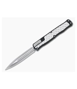 Heretic Cleric II D/E Stonewashed MagnaCut Textured Stainless Inlays OTF Automatic H020-2A - HRT-H020-2A 1