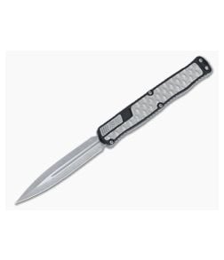 Heretic Cleric II D/E Battleworn MagnaCut Textured Stainless Inlays OTF Automatic H020-5A - HRT-H020-5A 1