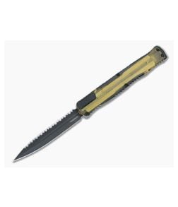 Heretic Cleric II Ultem Top Cover And Inlay Black MagnaCut D/E Serrated OTF Automatic H020-6C-ULTEM - HRT-H020-6C-ULTEM 1